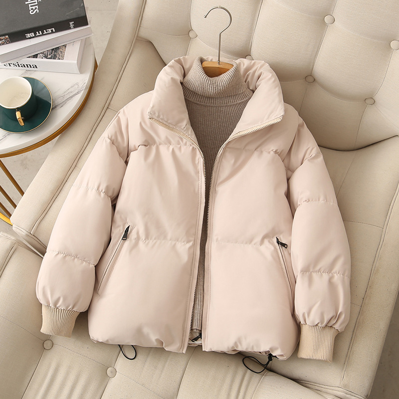2025 Women's Thermal Down Cotton Blend Jacket Oversized Warm Winter Outerwear Fashion
