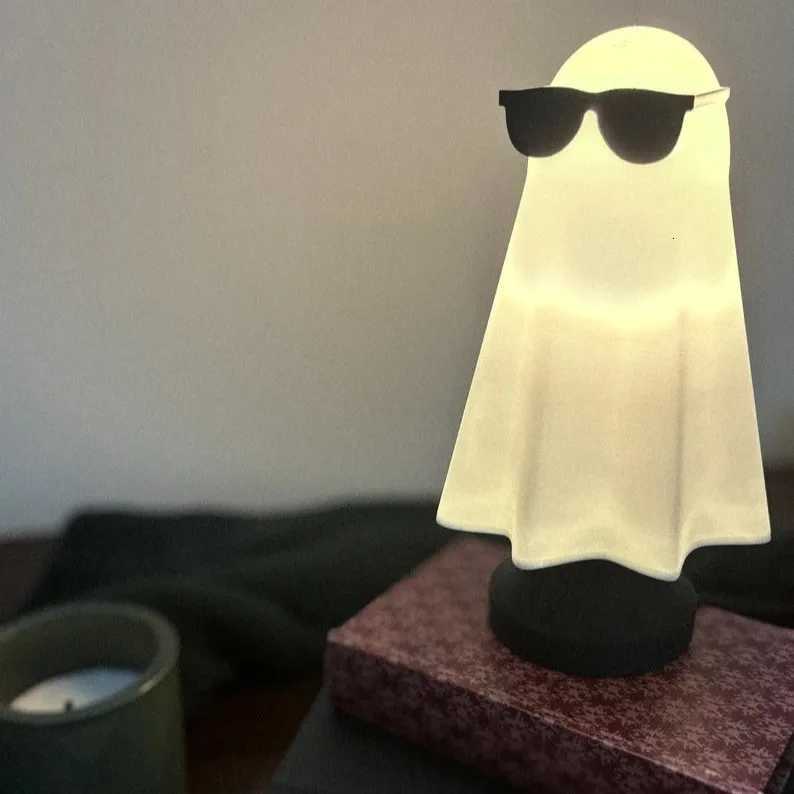 Halloween Ghost Night Light Indoor Creative Holiday Party Decorations Cute Ghost Lamp Home Halloween Mantel Decor XJ250804