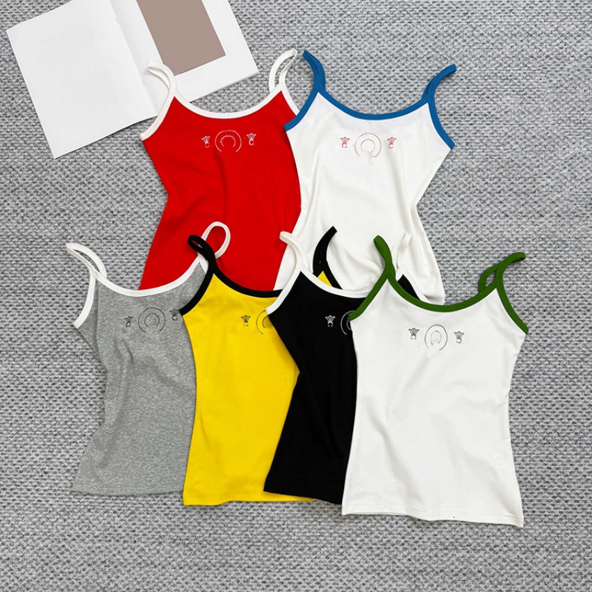 Y2K Women Tank Tops Designer Letter Printed Slim Vest Summer Sport Sleeveless Tops