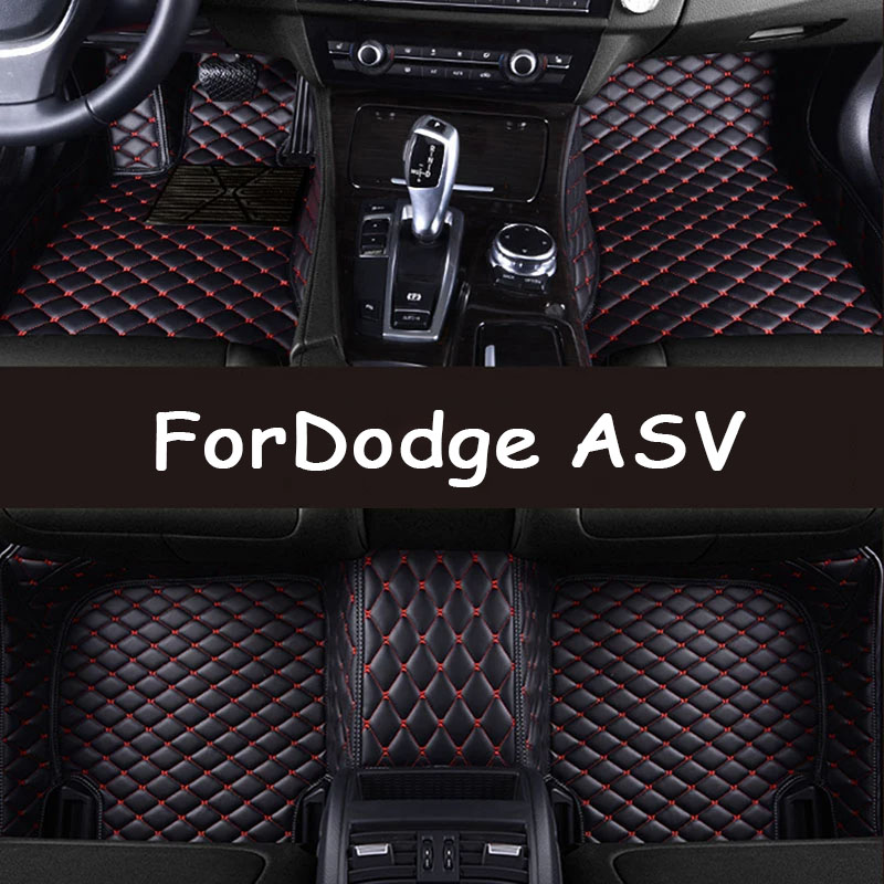 Car Floor Mats For Dodge ASV Ram 1500 DT 2019 to 2022 Anti-dirt Carpets Leather Floor Mat Rugs Pad Interior Parts Car Accessories