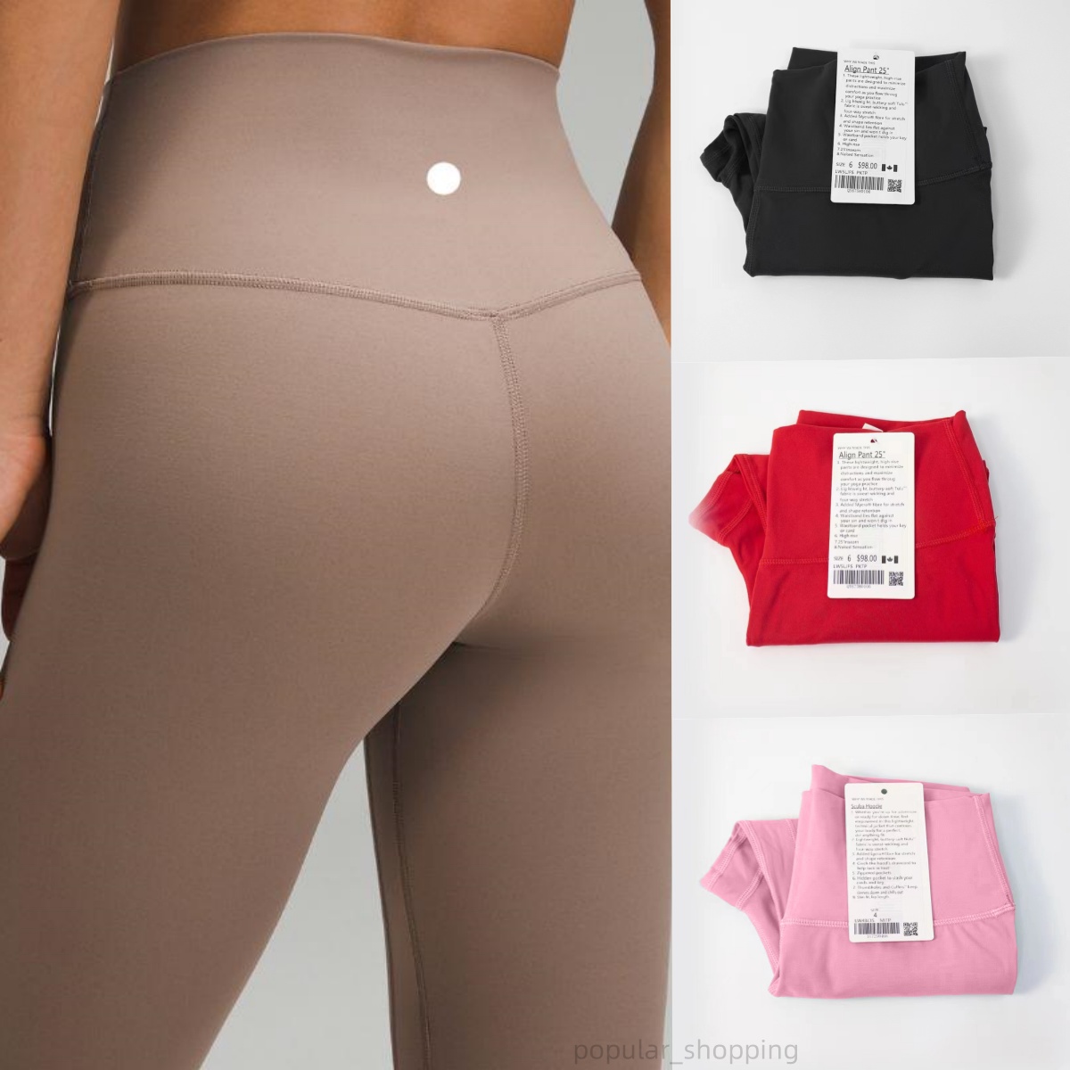 New Womens Yoga Pants align leggings with pockets High Waist Sports Fitness Define flared trousers bell bottom Elastic Fitness Outdoor luluness lemonlies leggings