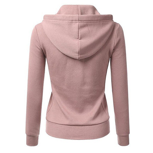 2023 New Zipper Hoodies Women Fashion Long Sleeve Hooded Sweatshirt Hot Sale Casual Autumn Winter Sportwear Solid Clothes