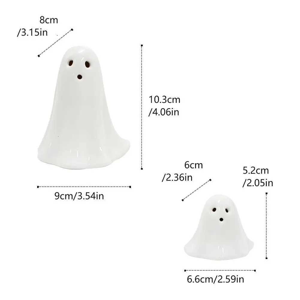 3Pcs Light Up Ghosts For Indoor Halloween Decorations Battery Powered White Mini Ghost Figurines With LED For Spooky Halloween XJ250804