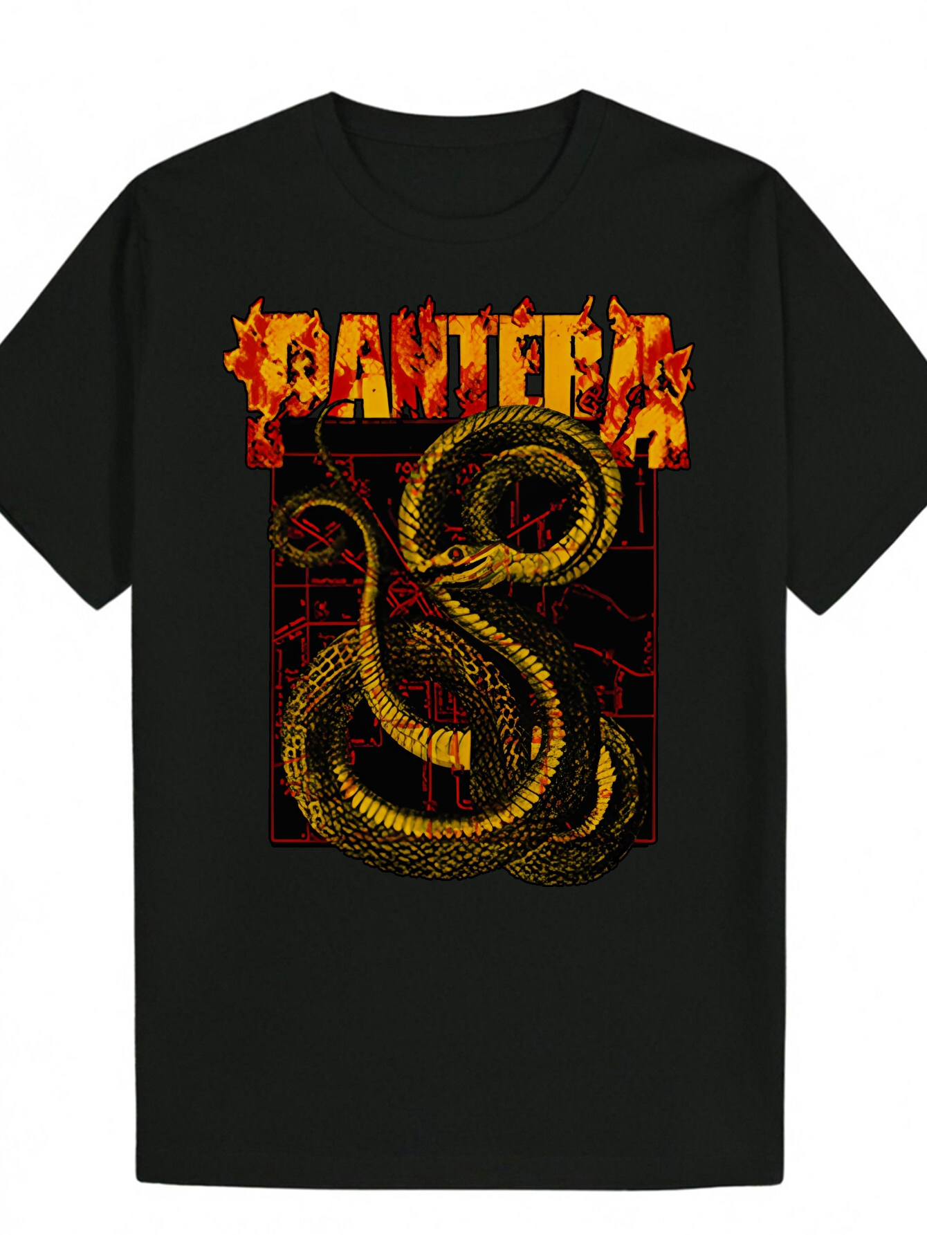 Men's Summer Casual Round Neck Polyester T-Shirt with Animal Style 69be3