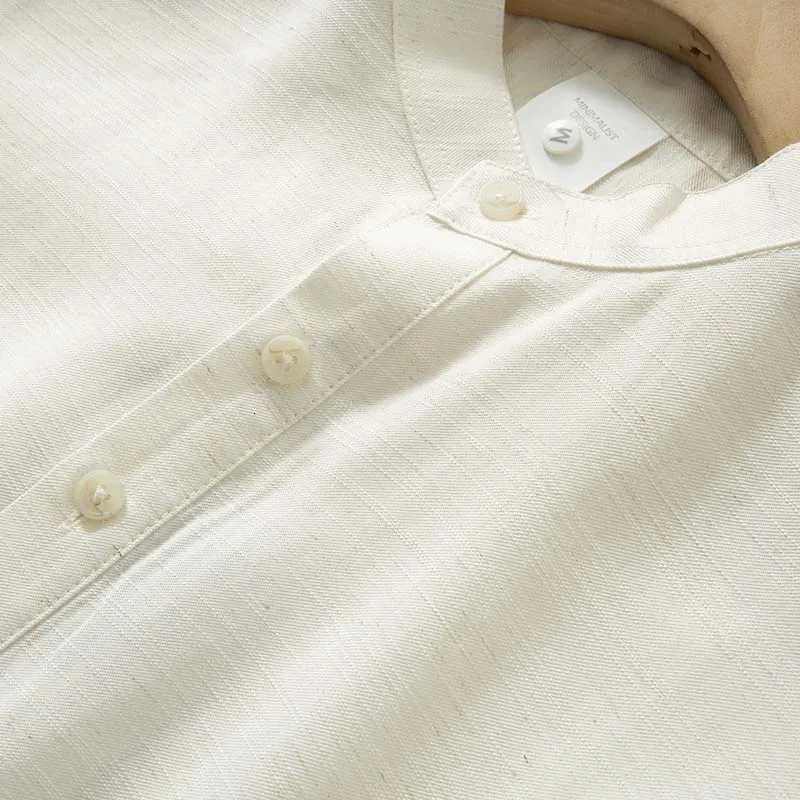 100% Cotton Shirt Man Japanese Style White Men Old Money Shirts Mens Fashion Cotton T-shirts Long Sleeve Streetwear Plaid Male Luxury XJ250805