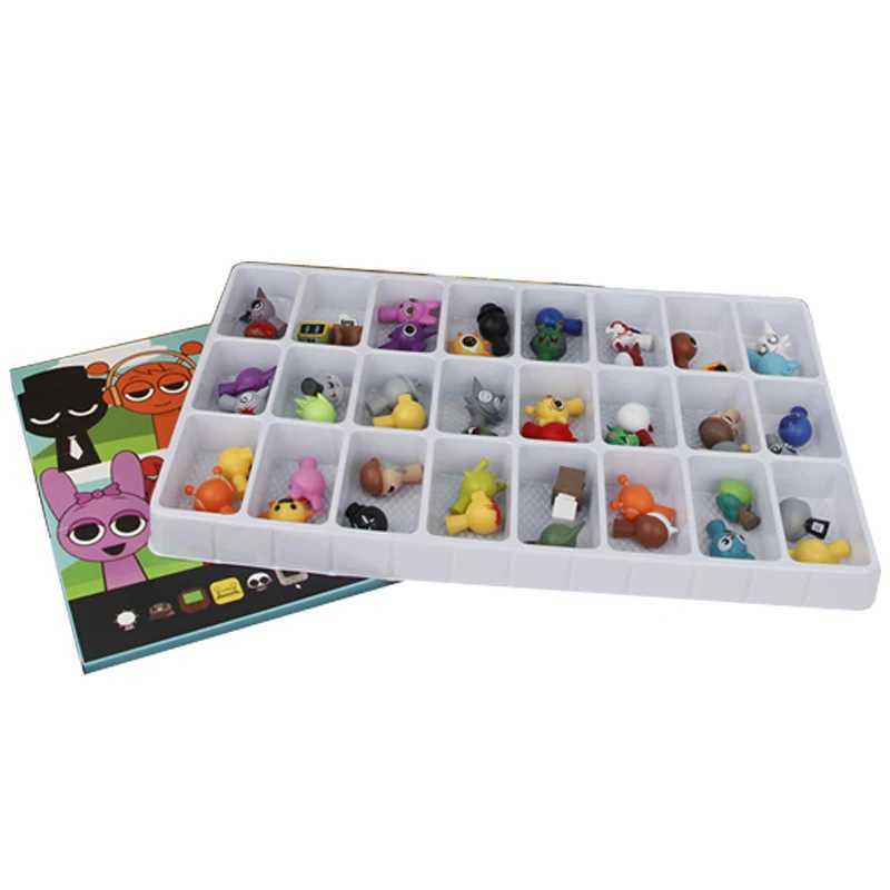 24-pcs/box 4.5cm Sprunki Action Figures Sprunkies Game Sprunky Toy Whole Set Suitable for Giving Game Fans Birthday Gifts Y250805