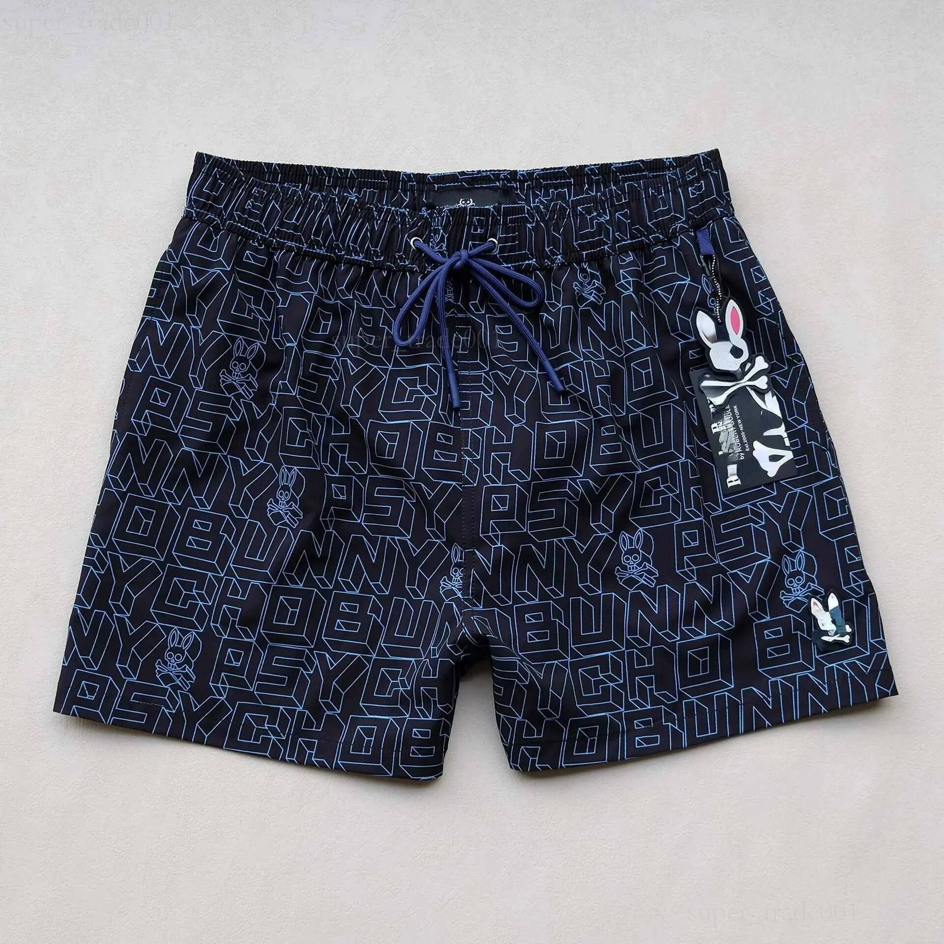 Designer Psycholy Bunny Shorts Men's Bad Bunny Shorts Fashionable And Sexy Brand Shorts Men Swimwear Waterproof Quick Drying Bermuda Bathing Psychics Bunny