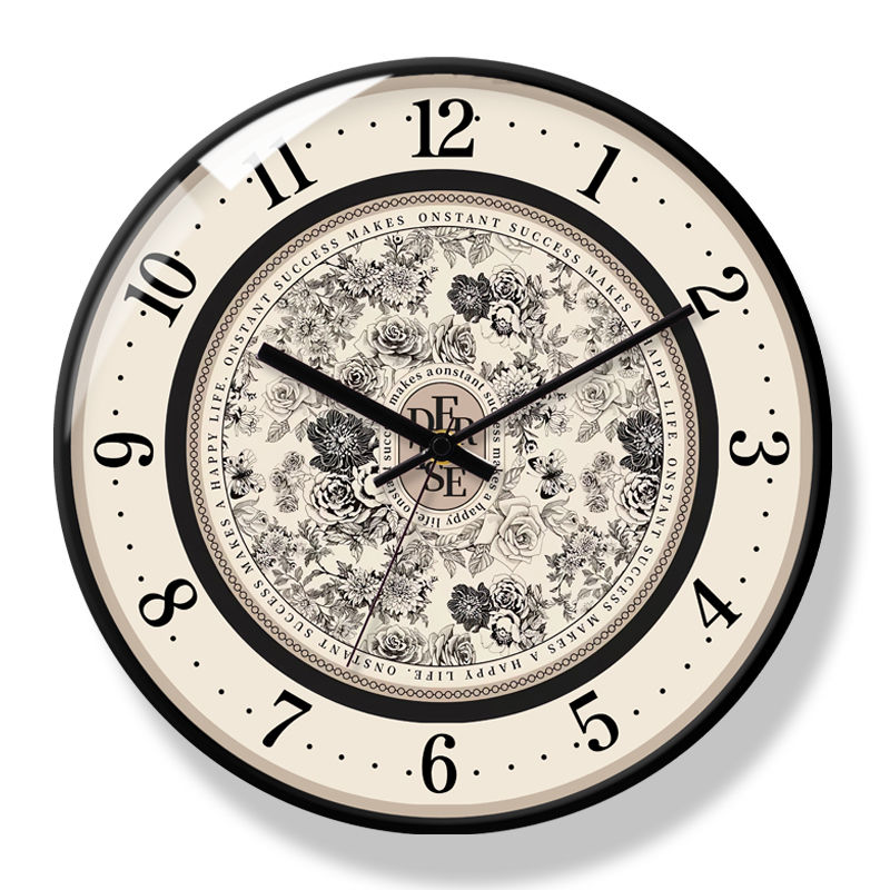 Luxury Designer Retro French wall clock medieval style clock Nordic light luxury living room home modern silent creative quartz clock Novelty Items