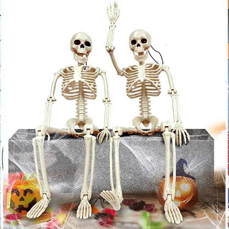 1pc Happy Halloween Modeling Humanoid Skeleton Decorative Props Haunted House Home Bedroom Balcony Decoration Party DIY Supplies XJ250804