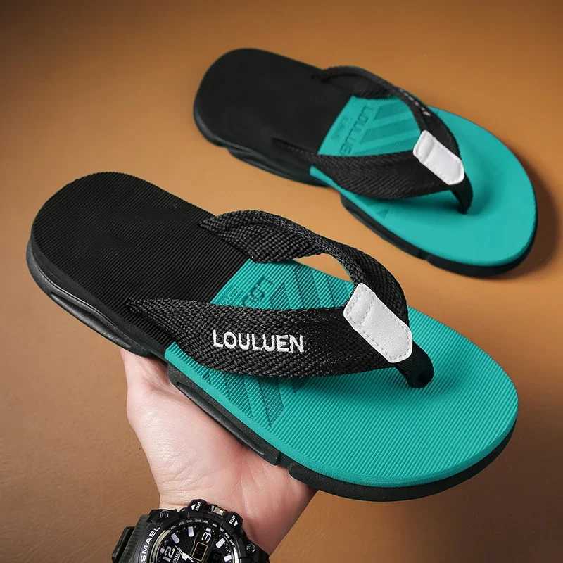 igh chuality brand men flip flops summer beach flip flops men fashion breathable casual men Beach slippers summer outdoor W250805