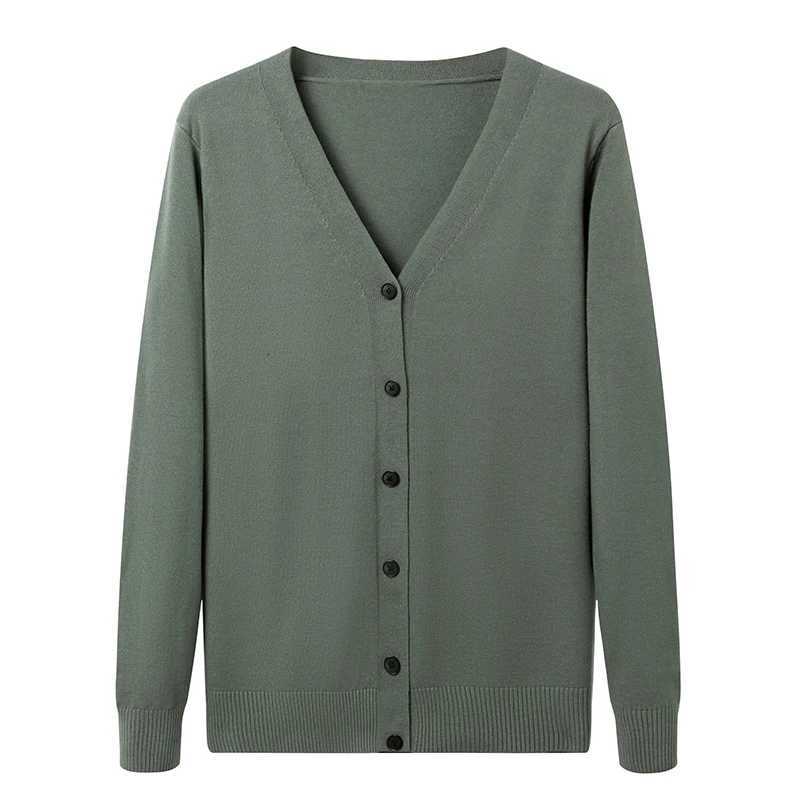 New Mens Vintage Long Sleeve Cardigan Sweater with Button V Neck Knitted Sweaters Lightweight Outdoor Casual Coats XJ250805