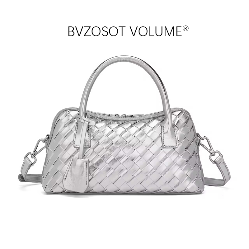 BVZOSOT VOLUME new Ladies' stylish versatile commuting shoulder and crossbody bowling bag with a sense of hand - knitted
