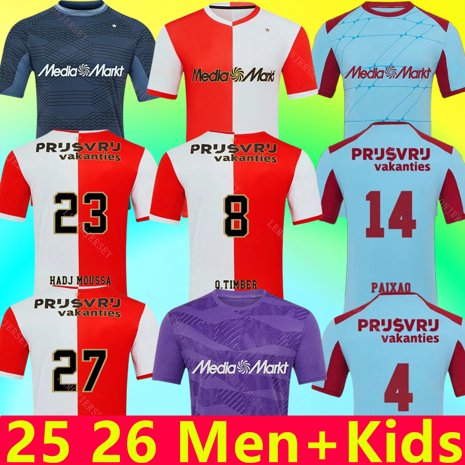 2025 2026 FeYeNoOrdS PAIXAO 3rd Soccer Jerseys HADJ MOUSSA AYASE MILAMBO Q.TIMBER CARRANZA OSMAN MODER HANCKO WELLENREUTHER men kids kits socks set football shirts