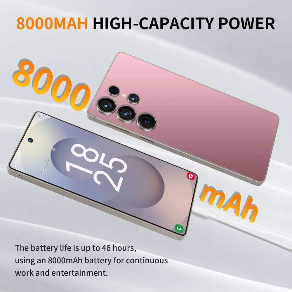 NEW S26 Ultra HOT 2025 original intelligent 5G card dual standby Android 14 system global version 8000mAh battery