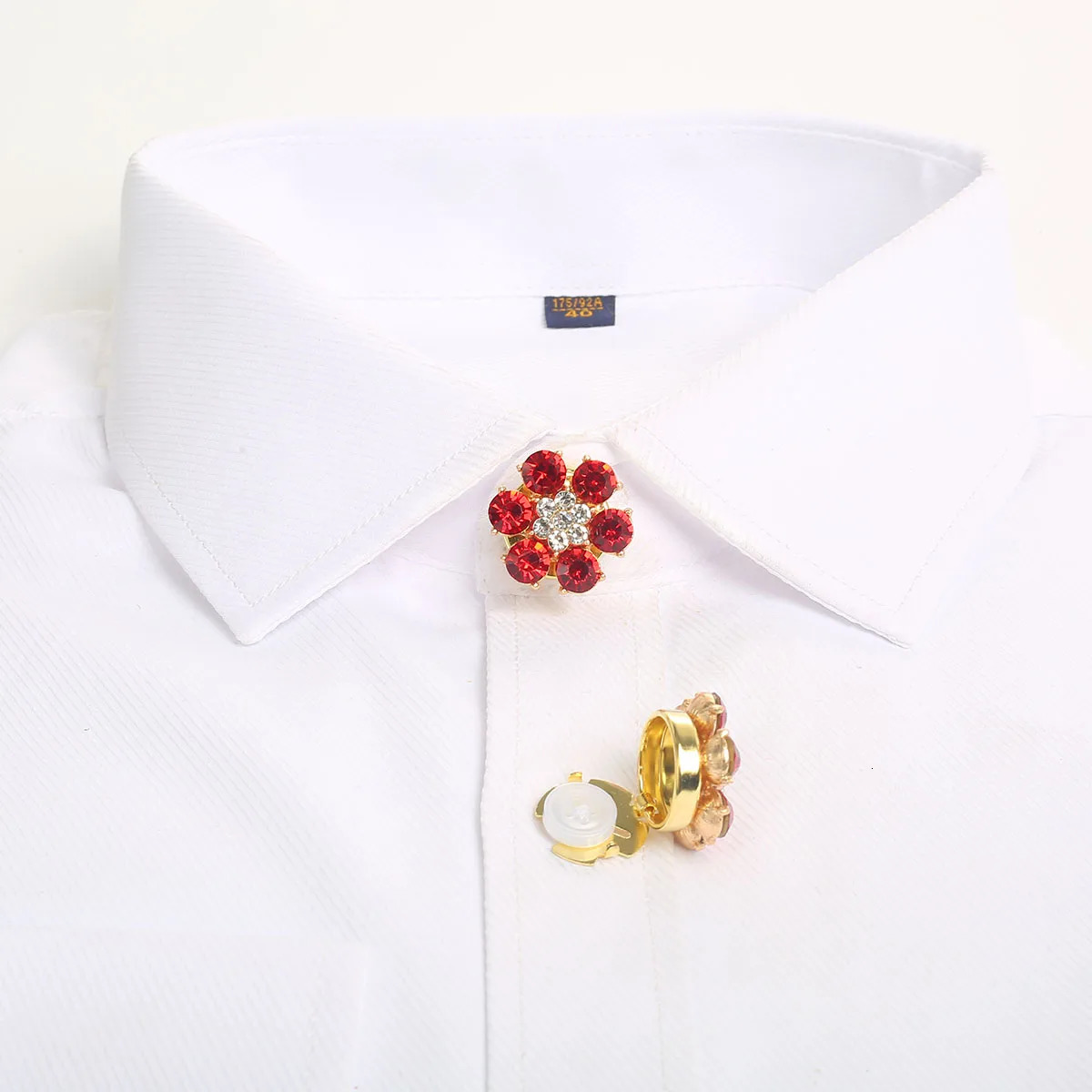 2PCS Cufflinks Shirt Button Covers Women Men Buttons Blind Rhinestone Flower Cuff link Sleeve Button Clothing Accessorie 250804