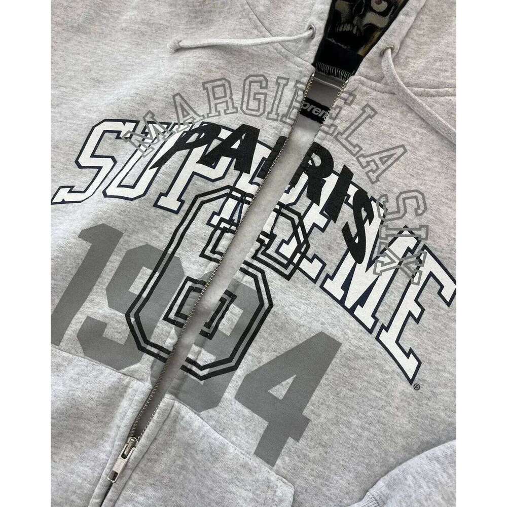 American Retro Letter Printed Devil Pattern Hoodie Y2k Haruku Casual Couple Zipper Hoodies Sweatshirt Fashion Street