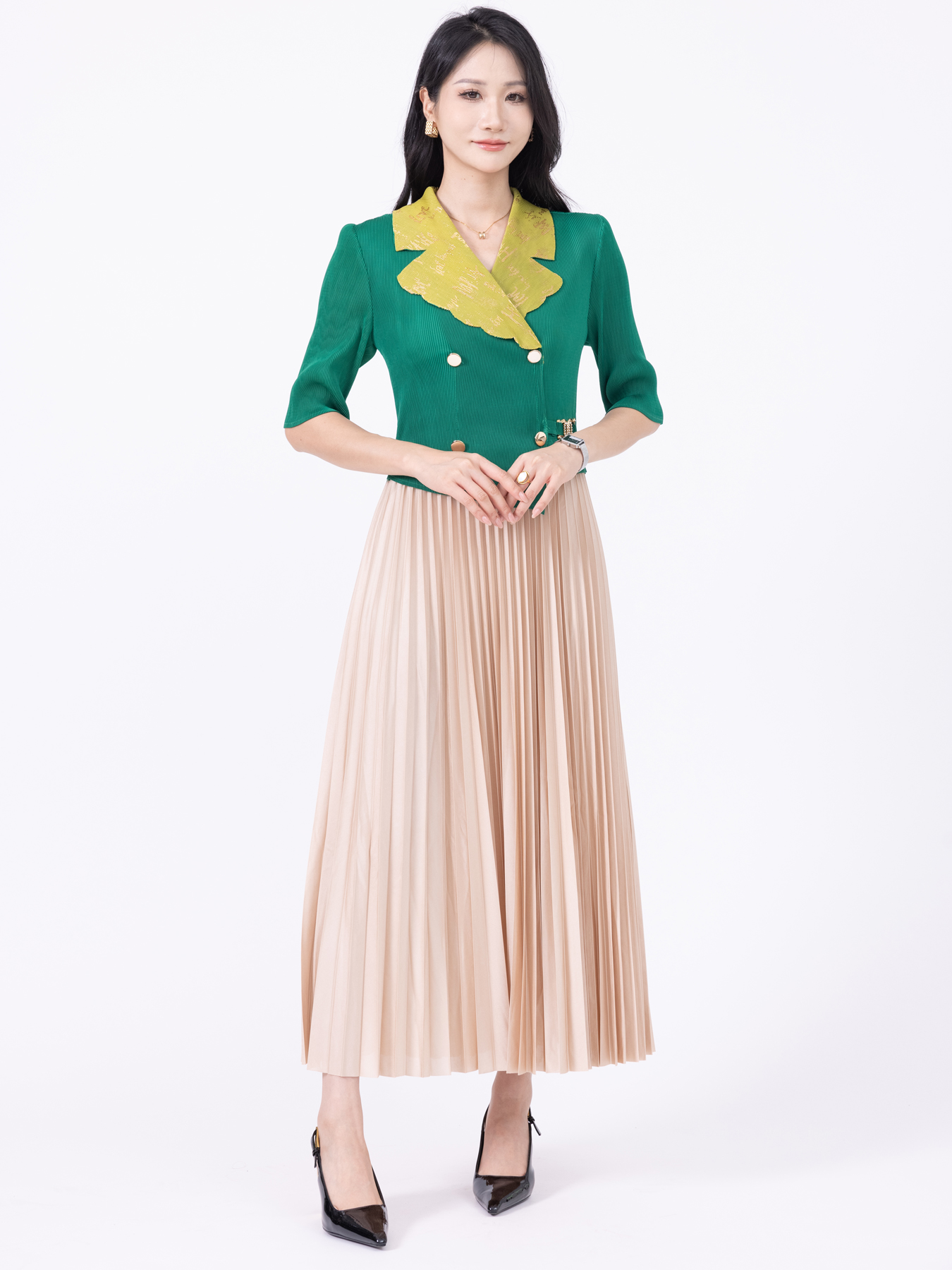 Women's Dresses Stylish Casual Daywear Dress Collection for Ladies Two pleated fake dresses ZR002