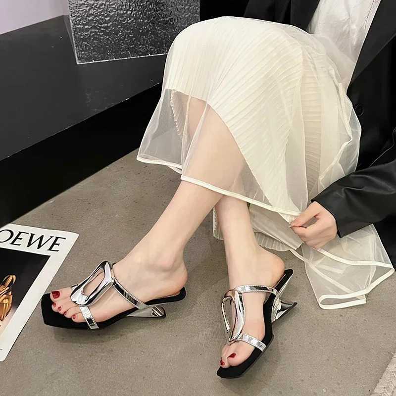 Gold Sexy Designer Wedding Elegant Shoes Women Sandals Stiletto High Medium Heel Open Toe Luxury Fashion Party Women Shoes W250805