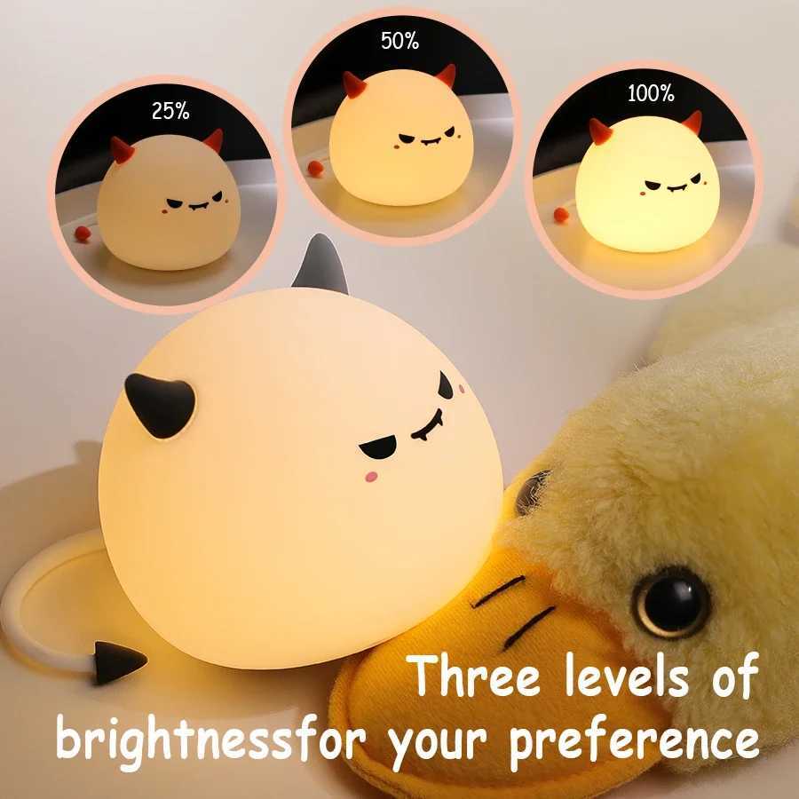 LED Night Light Cute Pumpkin Ghost Silicone Lamp Home Decorations Timer Dimmable Bedside Lamp for Kids Baby Halloween Gifts XJ250804