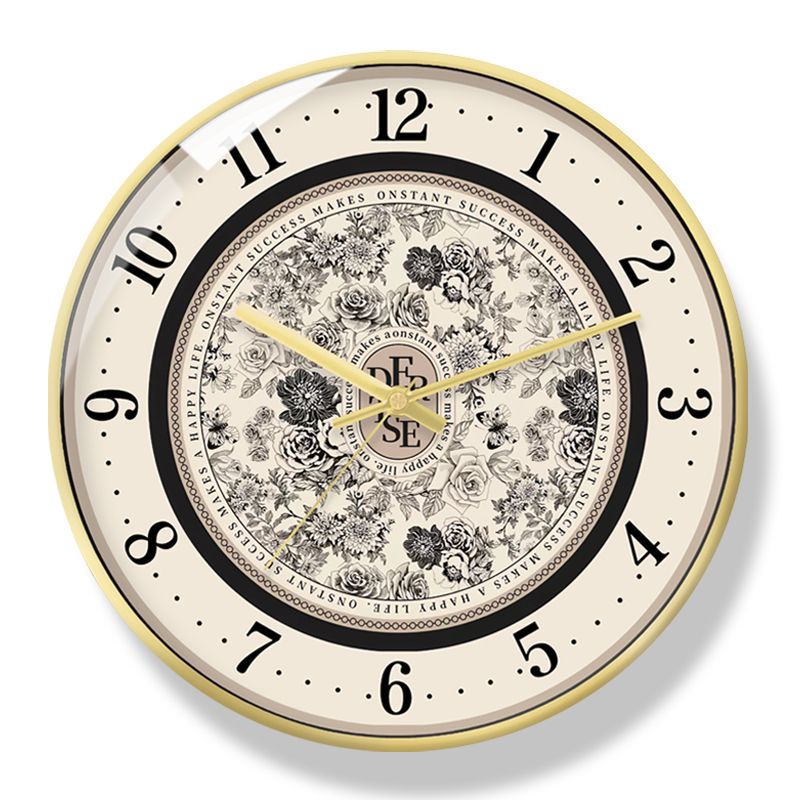 Luxury Designer Retro French wall clock medieval style clock Nordic light luxury living room home modern silent creative quartz clock Novelty Items