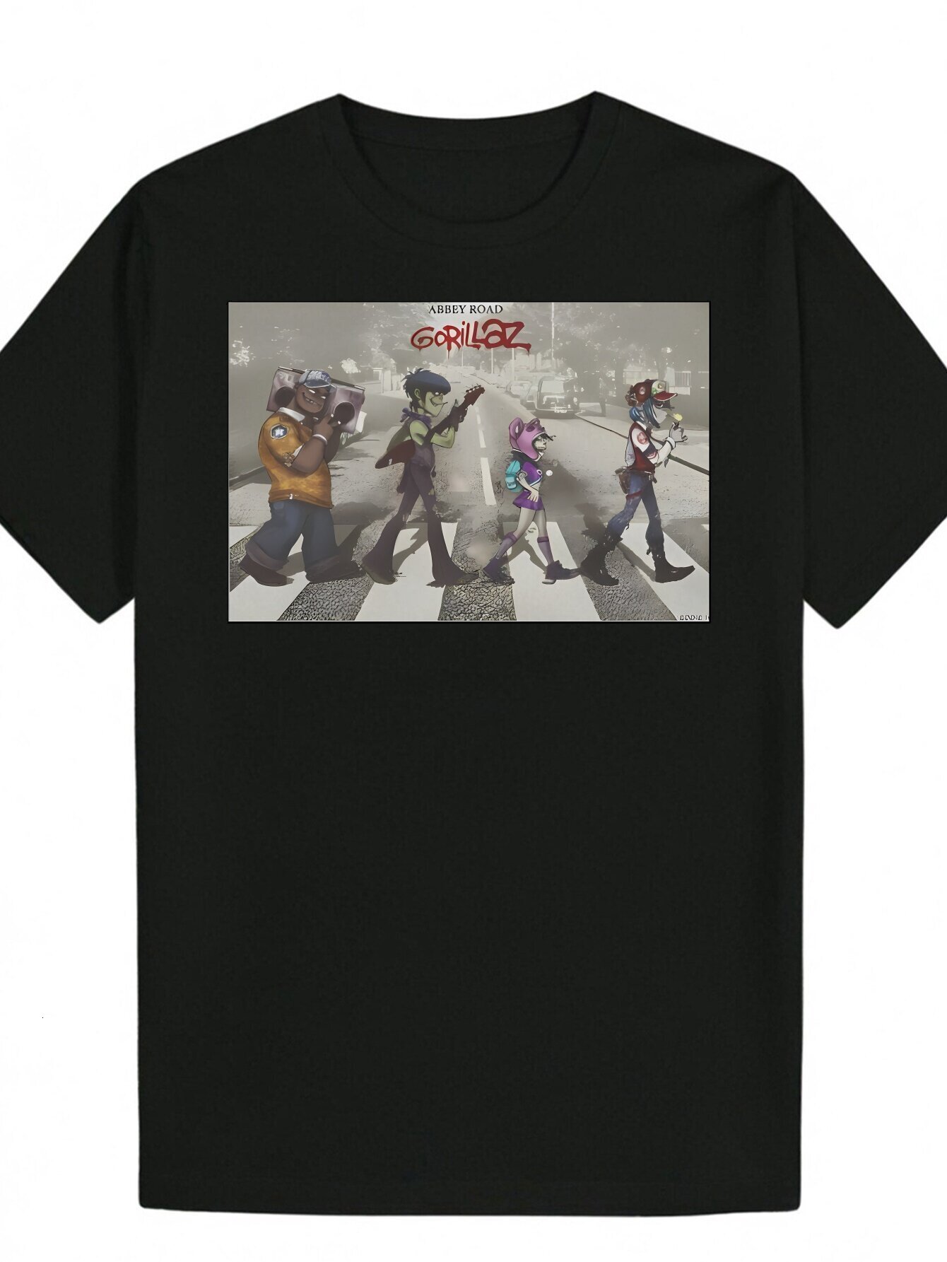 Men's Summer Pattern - Black Polyester Crew Neck T-Shirt with Eye-catching 'GRIZZLY' Print Unique Personality Design, Machine Washable,