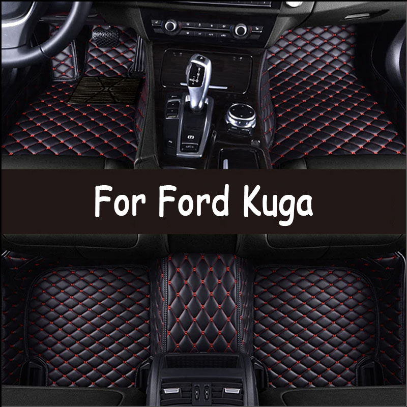 Car Floor mats For Ford Kuga Escape Facelift 2019 to 2014 Carpets Rugs Pads Interior Parts Accessories