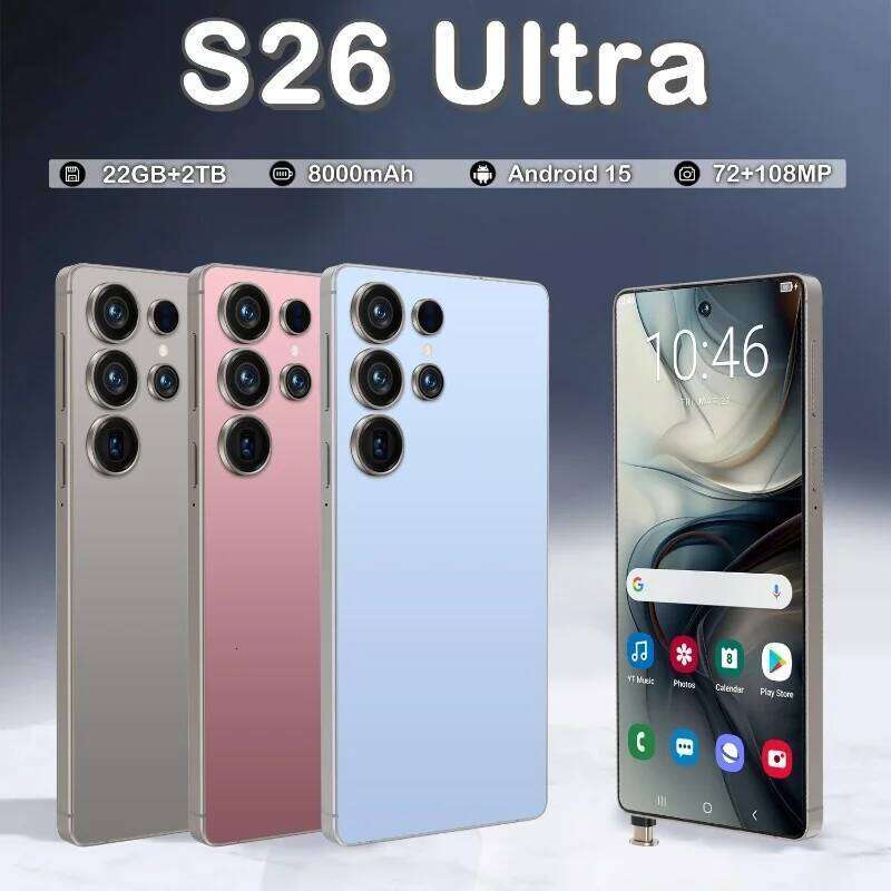 NEW S26 Ultra HOT 2025 original intelligent 5G card dual standby Android 14 system global version 8000mAh battery