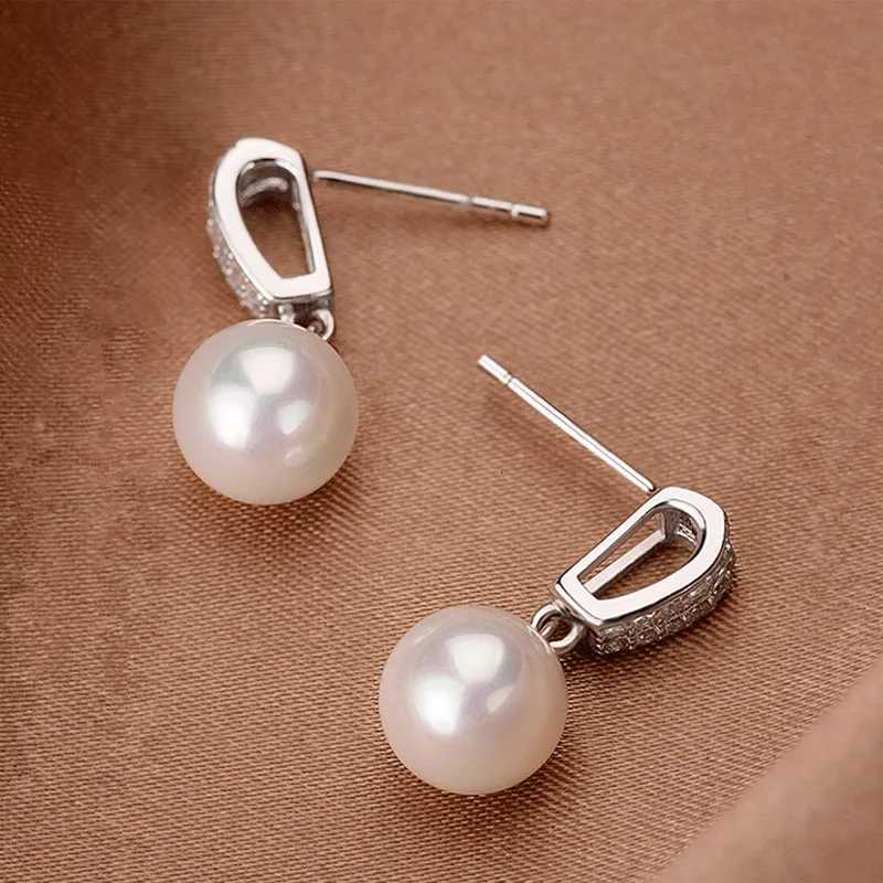 80s New Trendy Simulated Pearl Dangle Earrings for Women Fashion Wedding Engagement Accessories Simple Stylish Girls Earrings Y250804