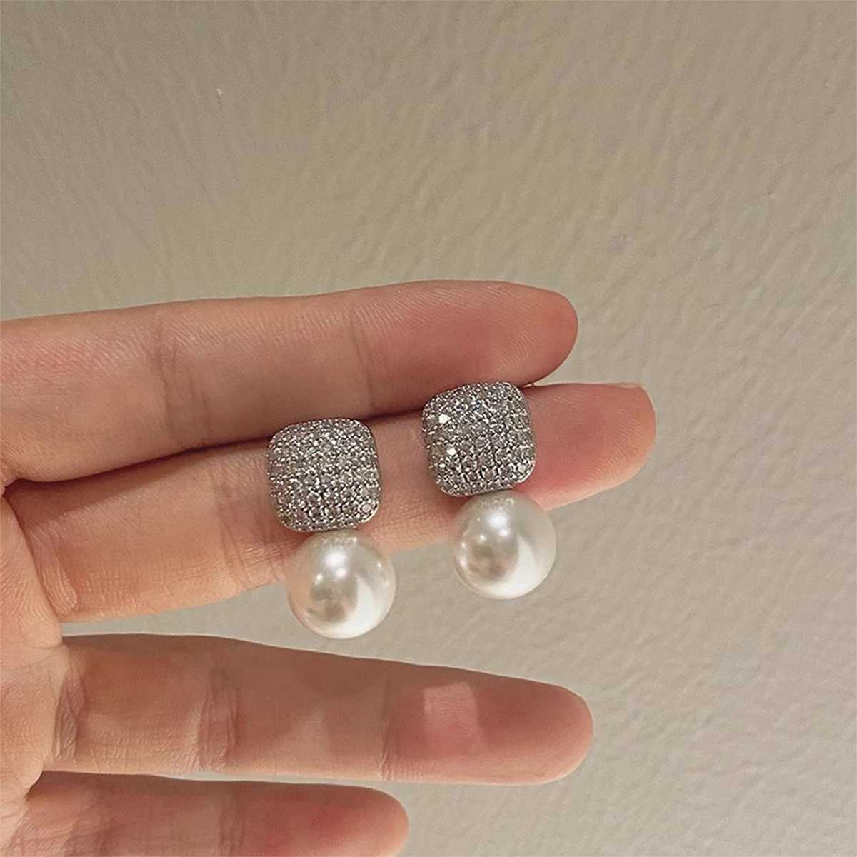 2PC Womens Fashion Geometric Imitation Pearl Earrings Jewelry Accessories Suitable for Dates Parties Festivals Gifts-104 Y250804