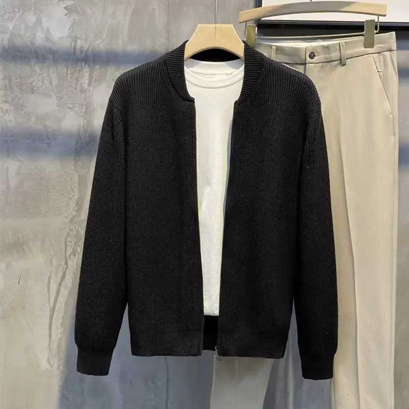 Fashion Mens Autumn Winter New Zip Up Cardigan Knitted Sweater Y2K Style Vintage Slouchy Sweater Jackets Hooded Sweaters For Men XJ250805