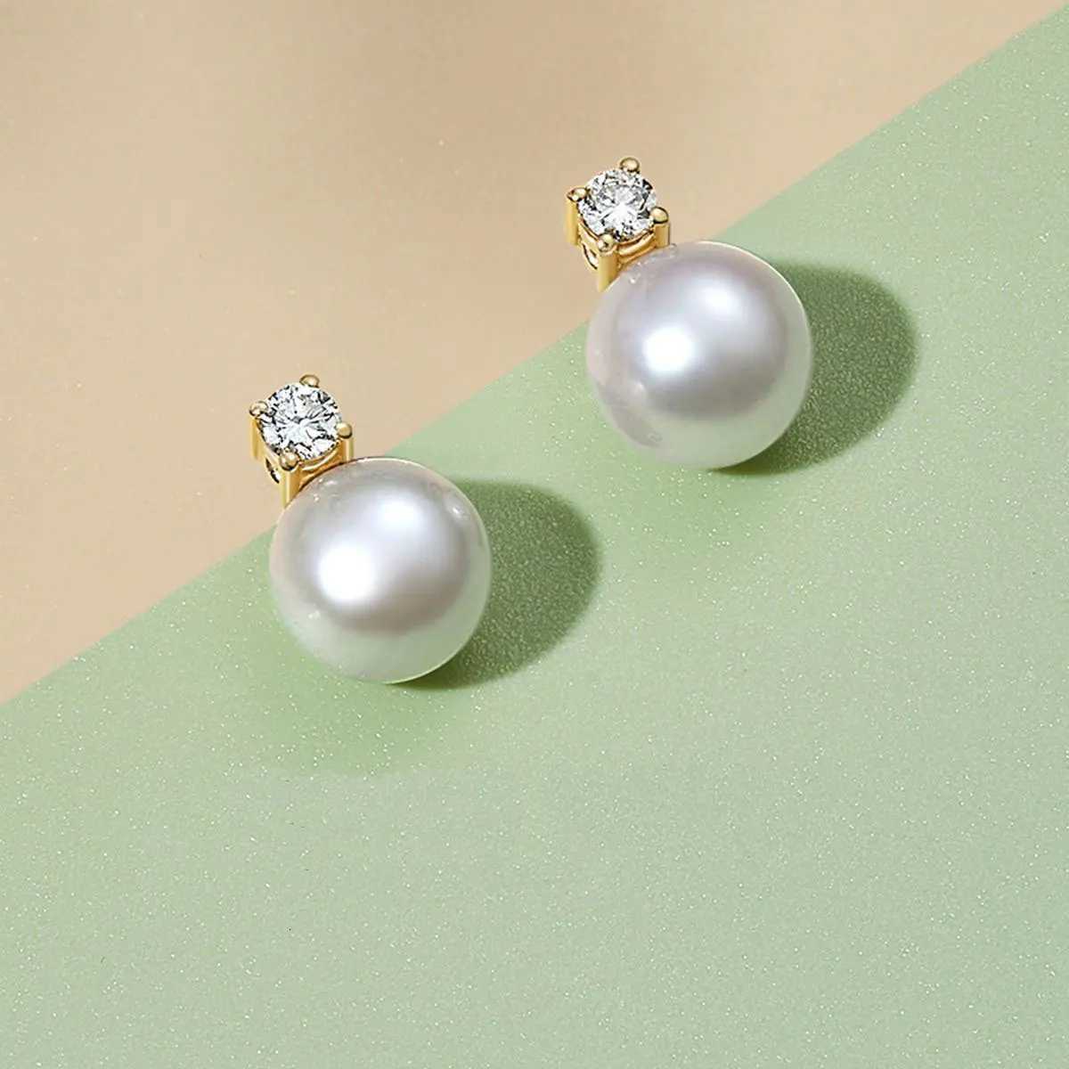 100% Authentic - New Fashion Lofty 8-12mm Freshwater Pearl Stud 18k Gold Earrings for Women S925 Sterling Silver Jewelry Girlfriend Gift Y250804