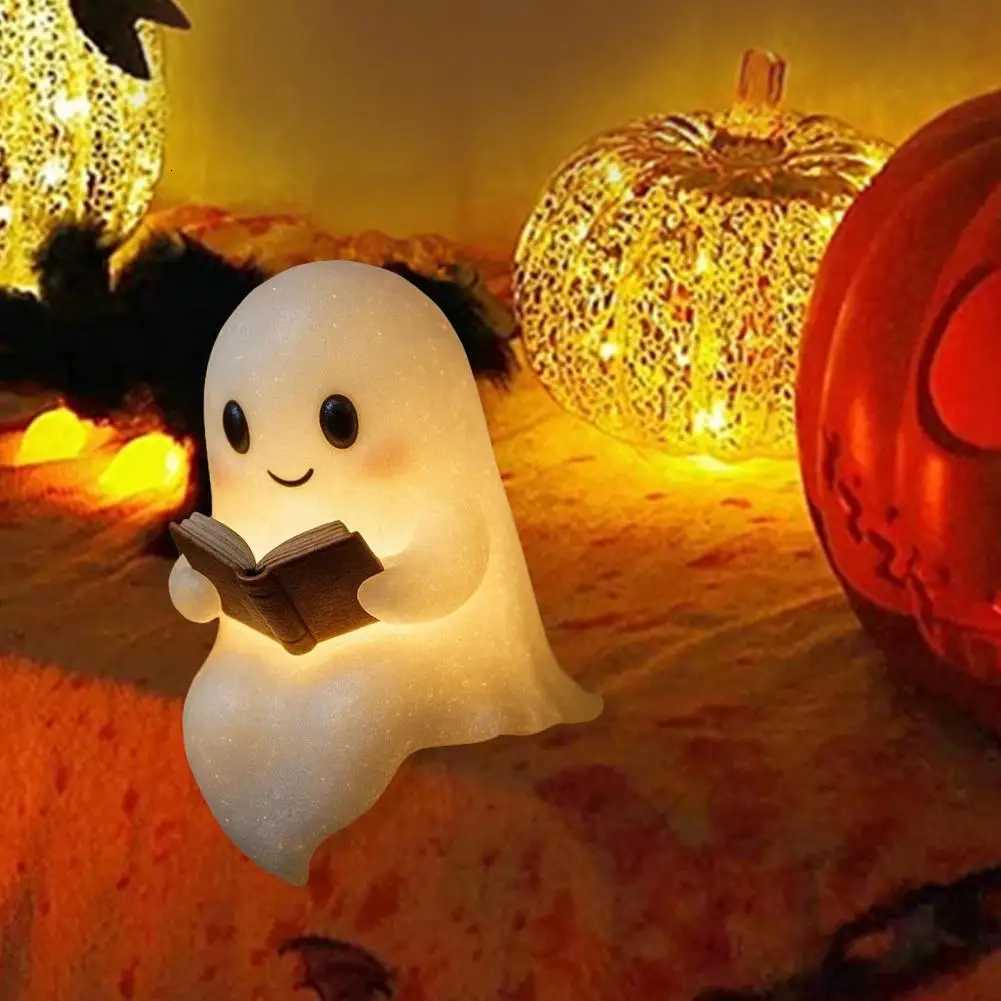 Halloween Ghost LED Night Light Ghost Table Lamp Book Light Cute Cartoon Birthday Gifts for Bedroom Bedside Sleep XJ250804