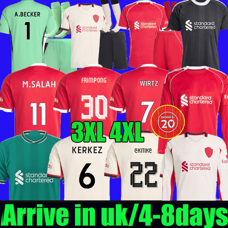 25 26 WIRTZ EkitikE ISAK soccer jerseys DIOGO J frimpong Kerkez 2025 2026 Camiseta men kids football shirts home away ALLISTER uniforms Special 2005 s