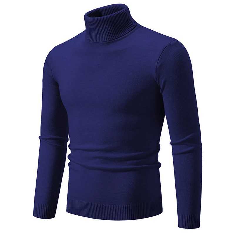 New Winter Turtleneck Thick Mens Sweaters Casual Turtle Neck Solid Color Quality Warm Slim Turtleneck Sweaters Pullover Men XJ250805