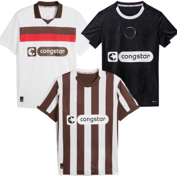 2025 2026 FC St. Pauli Soccer Jerseys NEMETH SINANI IRVINE PYRKA METCALFE SMITH AFOLAYAN 25 26 St Pauli football shirt