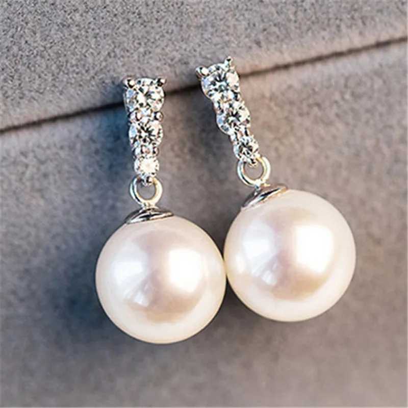 925 Sterling Silver Pearl Drop Earrings for Women Exquisite Accessories Wedding Daily Wear Chic Earrings New Trendy Jewelry Y250804