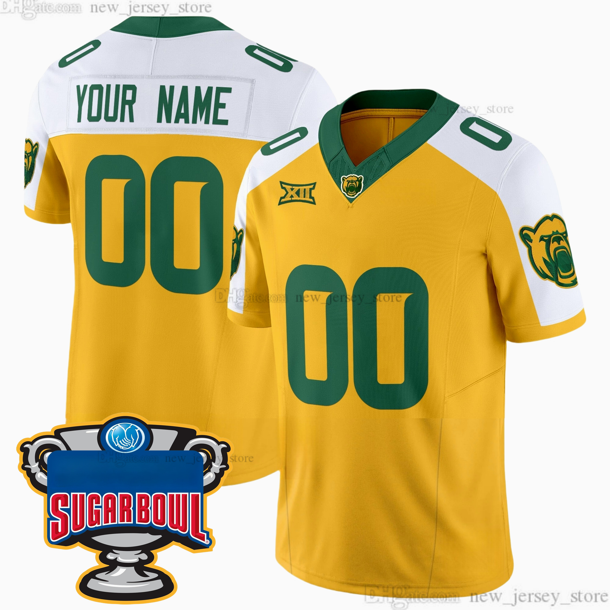 2025 Custom S6XL Baylor Bears New Football Jersey 13 Sawyer Robertson 34 Josh Cameron 11 Thomas 14 Nate Bennett 29 Reese 20 Bell 6 Hawkins 1 Trigg Sti