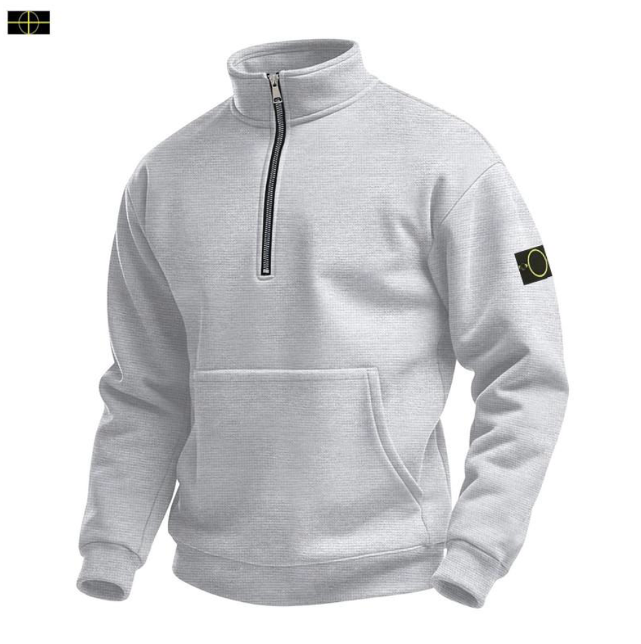 2025 New Stones Hoodie Mens Spring Fall Plus Size Islands Mens Half Zip Pullover Long Sleeve T-Shirt Athletic Tops -805