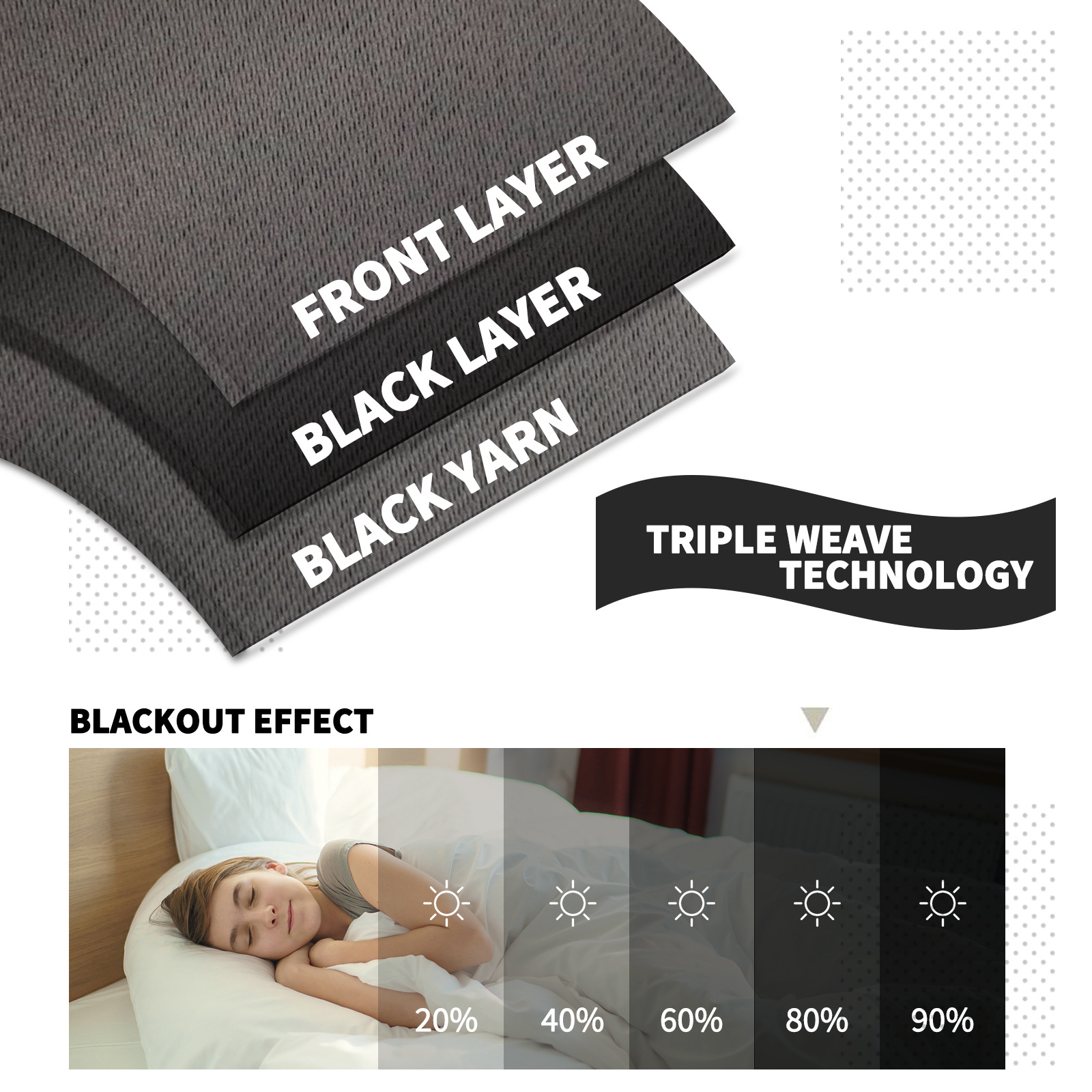 YL-36809 factory wholesale cross-border full blackout cloth solid color balcony sun protection heat insulation outdoor waterproof curtain