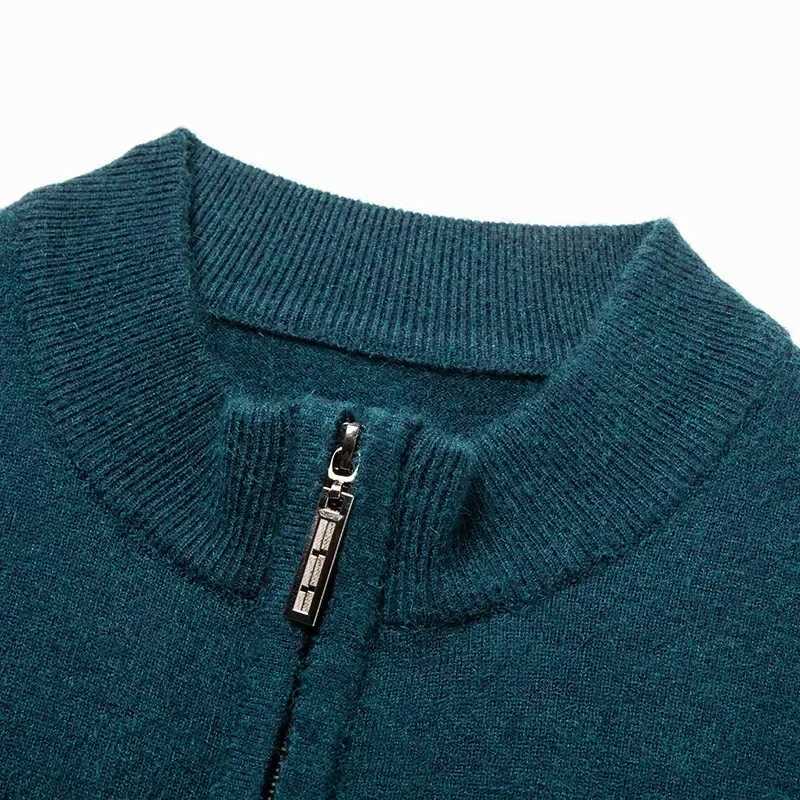 Knitted Cardigan Mens 2024 Autumn and Winter New Mens Casual Business Wool Sweater Jacket Mens Knitted Cardigan XJ250805