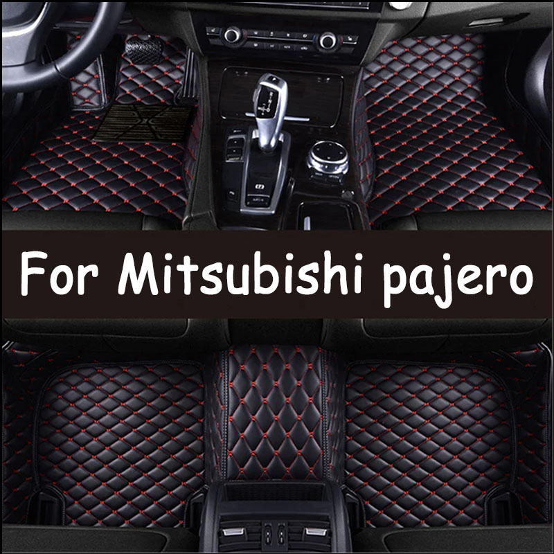 Car floor mats for Mitsubishi pajero sport 2011 2012 2013 2014 2015 Custom auto foot Pads automobile carpet cover Interior