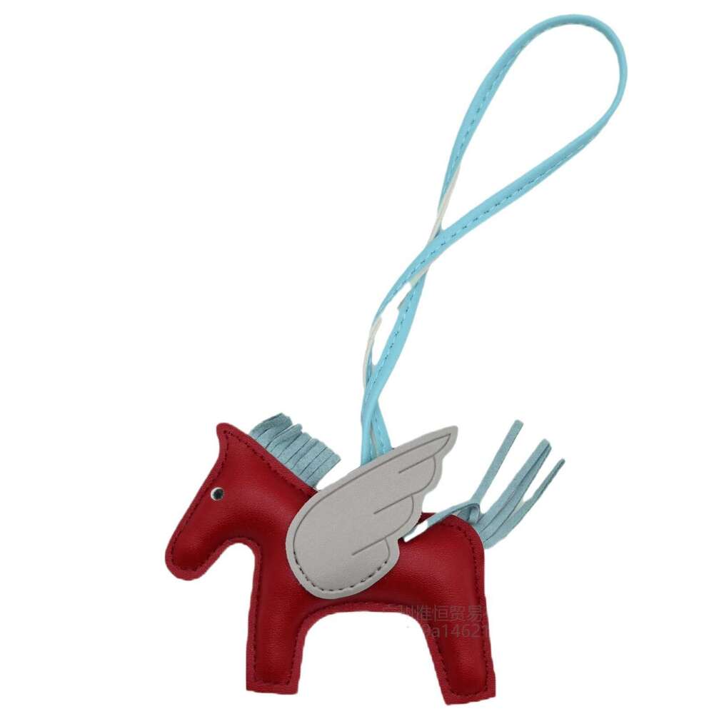 DHpet_wholesale 2025 New Angel Pegasus Leather Bag Charm - Cute Animal Keychain for Women, Handmade PU Leather Backpack Accessory (9.5x8cm)