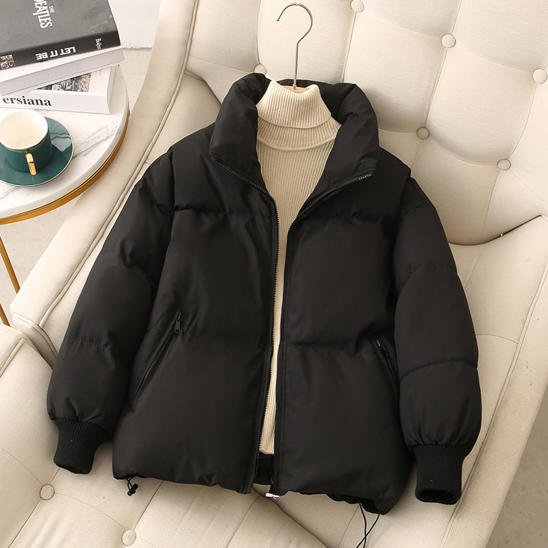 2025 Women's Thermal Down Cotton Blend Jacket Oversized Warm Winter Outerwear Fashion