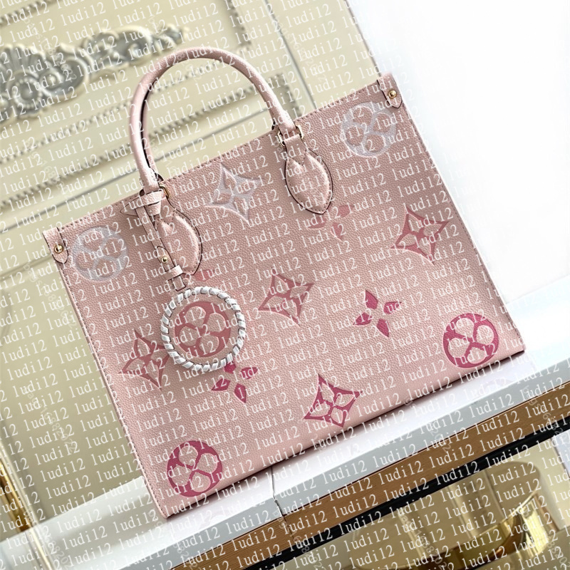 New must have Multicolor designer handbag onthego Womens crossbody shoulder bag mirror quality Luxury high capacity shopping bag leather bag travel Tote wallet 10a