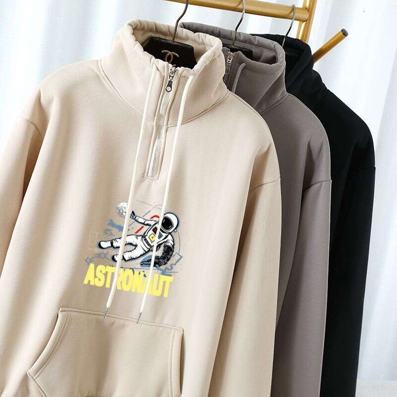 2023 New Half-Zipper Stand-Collar Sport Pullover Men's Fall Casual Fashion Jersey Trend