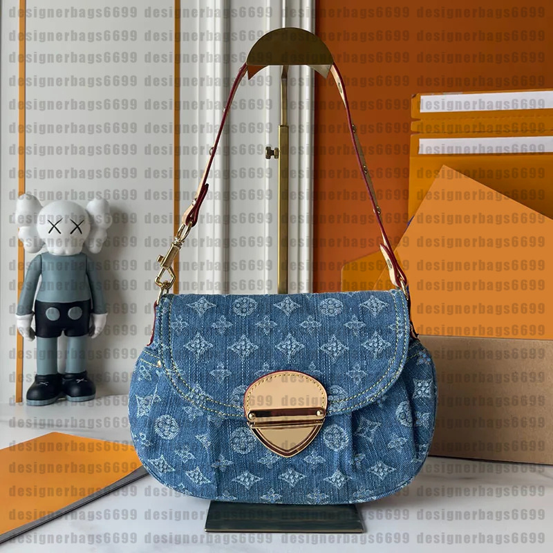 high quality single shoulder bags Designer Denim Series Vintage Underarm Bag Women Handbags Tote Original Material Shoulder Crossbody Bags fashionable bags