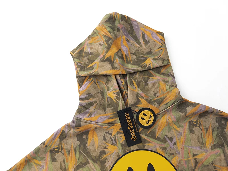 Drew House New Hoodies Streetwear Print Graphic Hoodie Men Hip Hop Pullover Sweatshirt Unisex Couple Casual Hoodie Sweatshirts