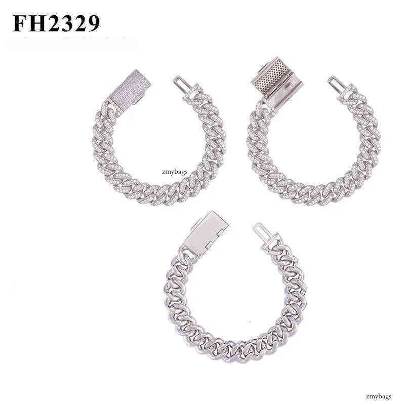 Dia Hair Jewelry 13mm Cuban Chain Moissanite Bracelet Personalized Crescent Sier Necklace Accessory