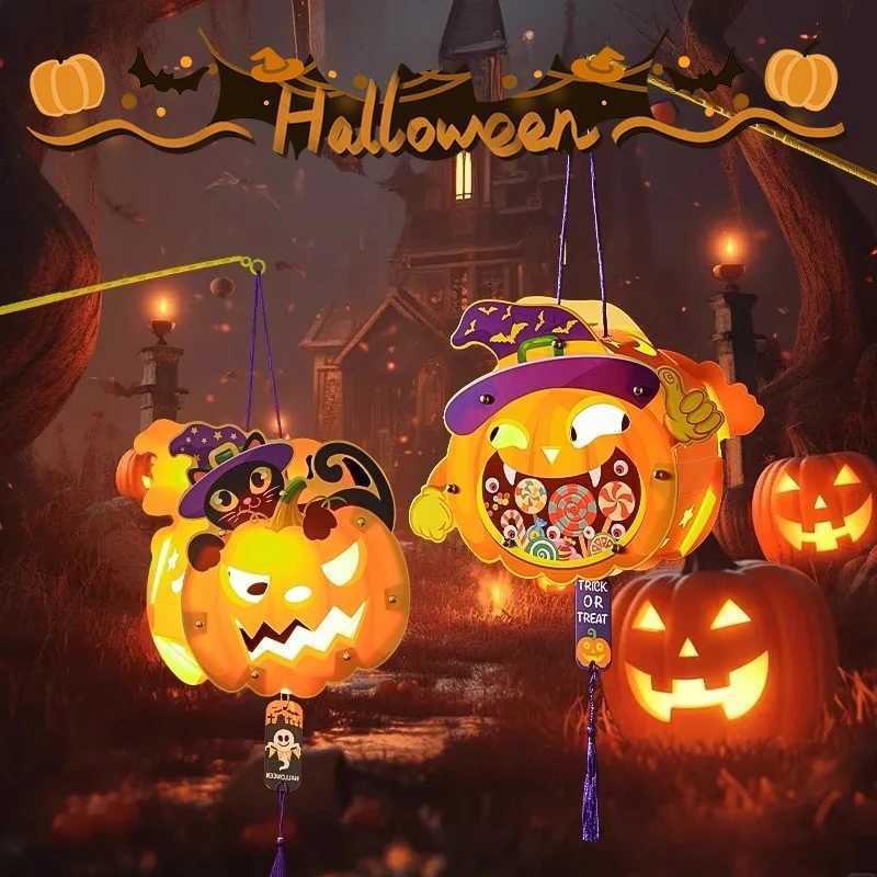 Halloween Lantern Material Package Ghost Pumpkin Lantern Accessories Party Yard Home Decoration Christmas GiftsXJ250804