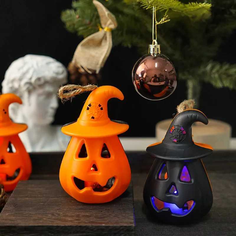 Halloween Pumpkin Skull Lantern Battery Powered Portable LED Night Light Kids Room Decor Desk Lamps Spooky Gift for Boys Girls XJ250804